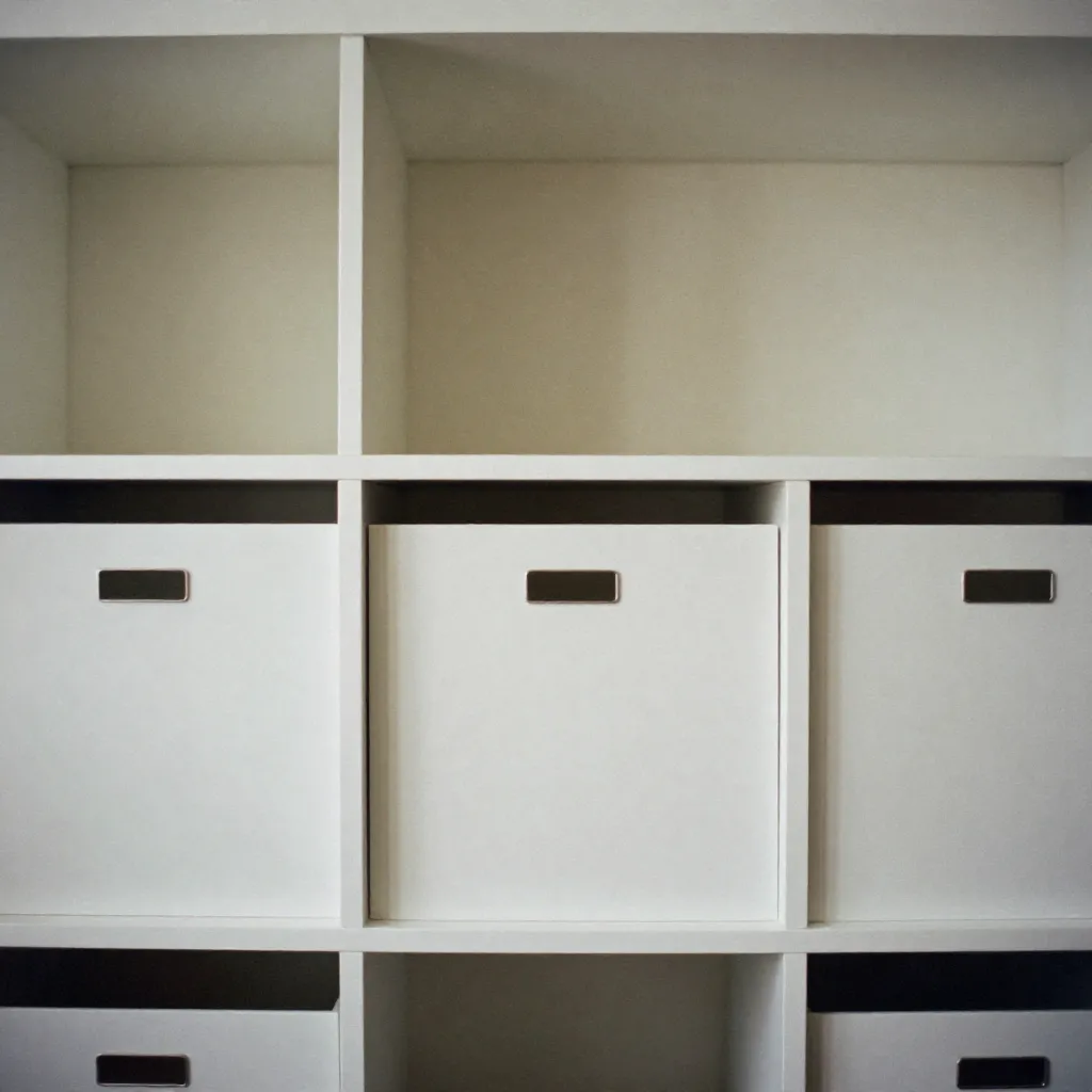 Minimalist living space with clean lines